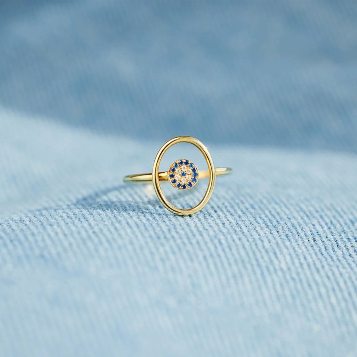 925 Sterling Silver Evil Eye Ring - AMVIM