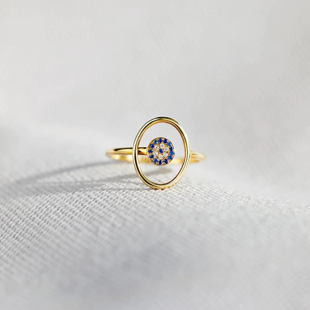 925 Sterling Silver Evil Eye Ring - AMVIM