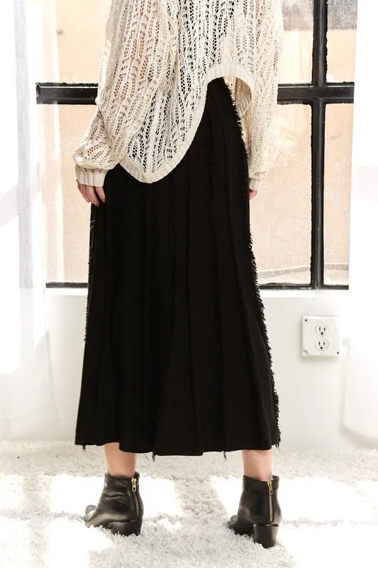 ADORA Solid Waist Tie Skirt - AMVIM
