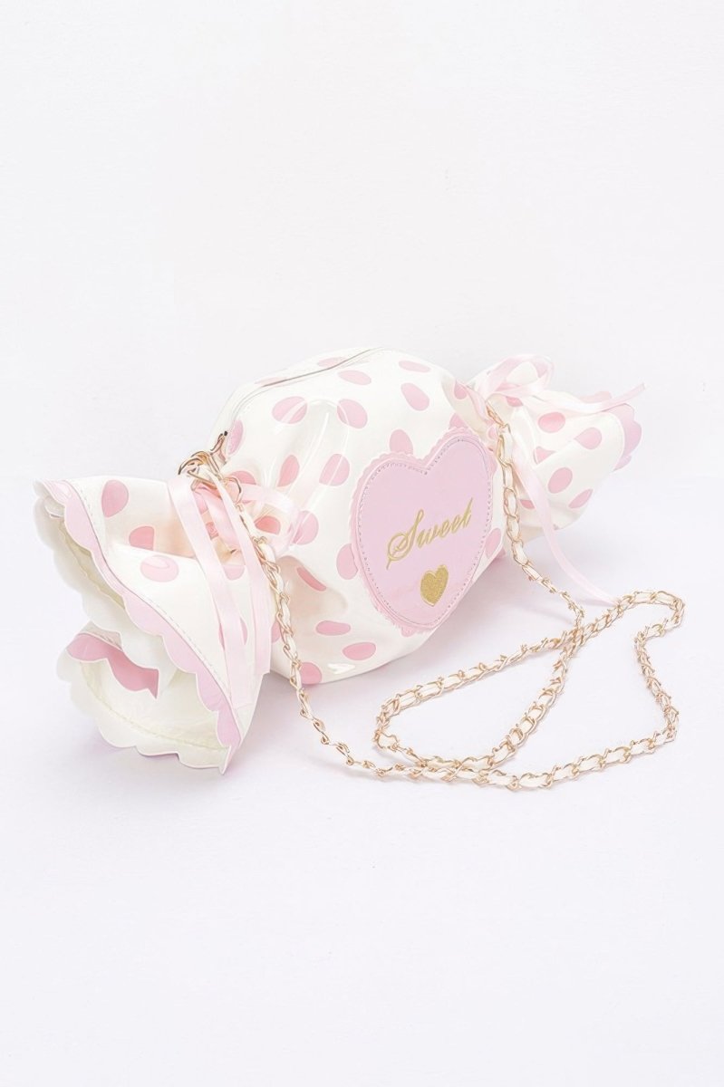 Bag polka dot structured novelty for events and outings - AMVIM