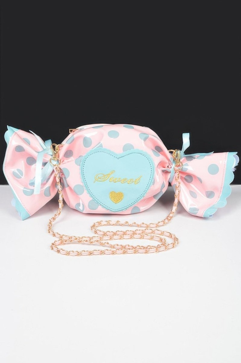 Bag polka dot structured novelty for events and outings - AMVIM