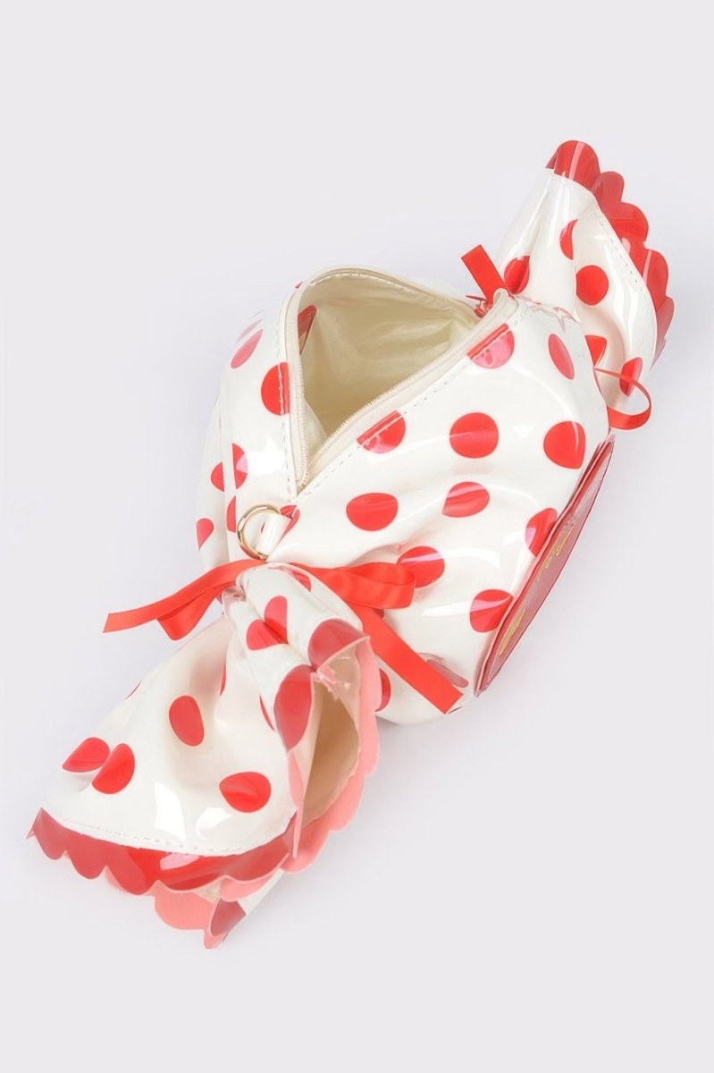 Bag polka dot structured novelty for events and outings - AMVIM