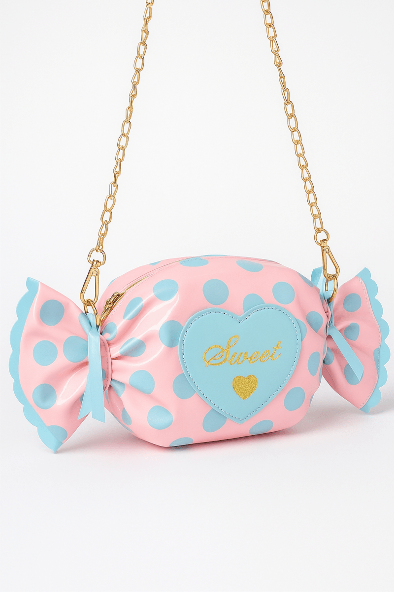 Bag polka dot structured novelty for events and outings - AMVIM
