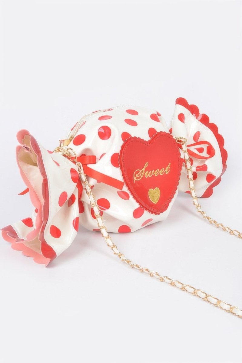 Bag polka dot structured novelty for events and outings - AMVIM