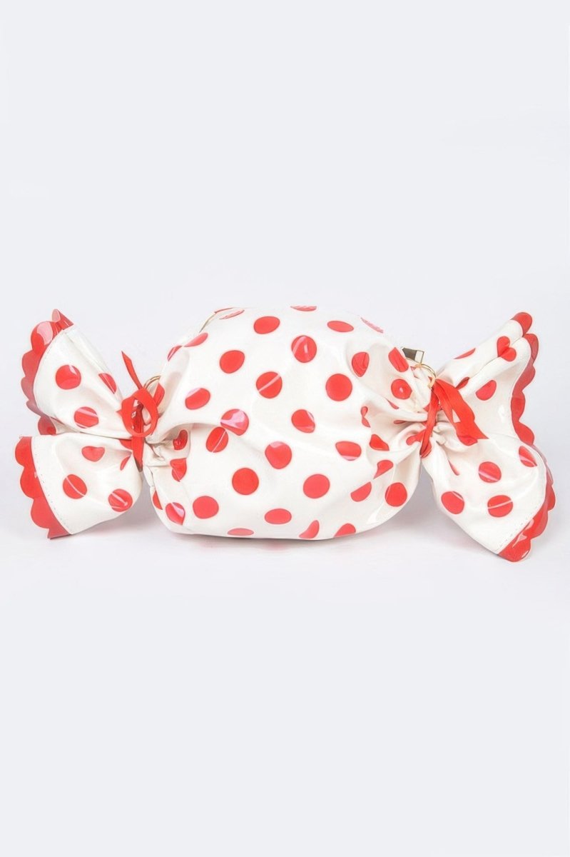 Bag polka dot structured novelty for events and outings - AMVIM