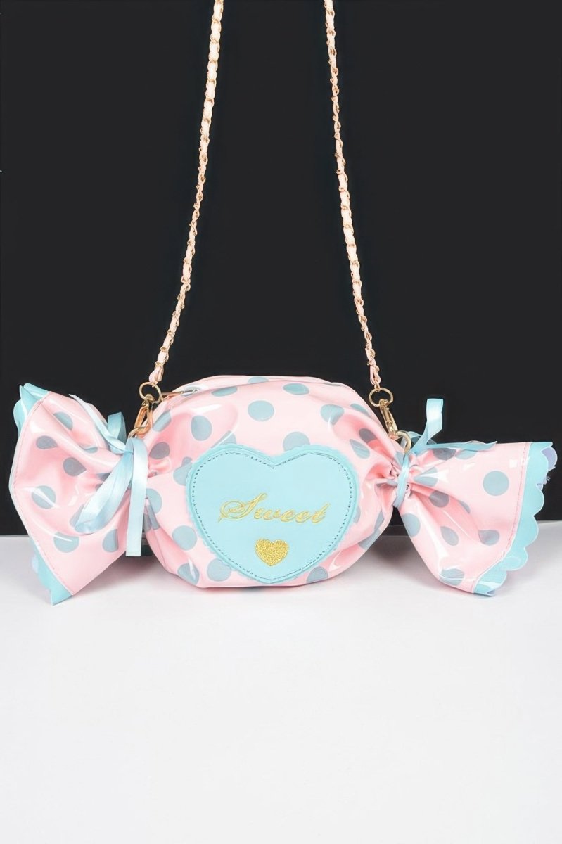 Bag polka dot structured novelty for events and outings - AMVIM