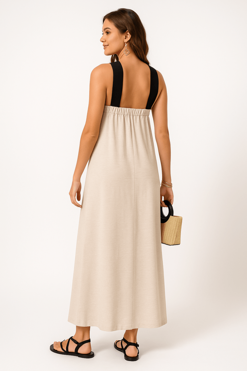 Dress Off Shoulder Long A - Line Elegant Summer Look - AMVIM