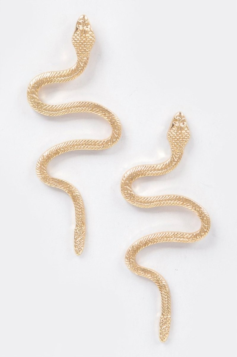 Earring snake statement lightweight bold sculptural design - AMVIM