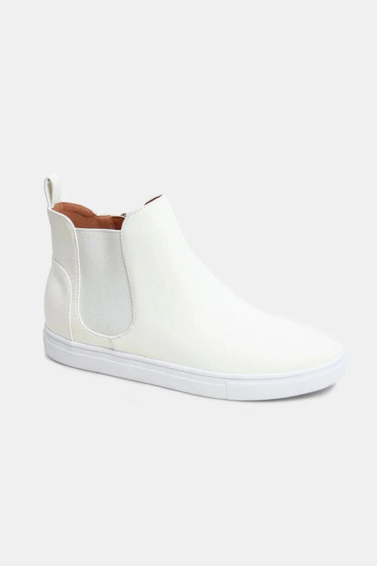 Faux Suede Elastic Side Panel Sneakers for Casual Wear - AMVIM