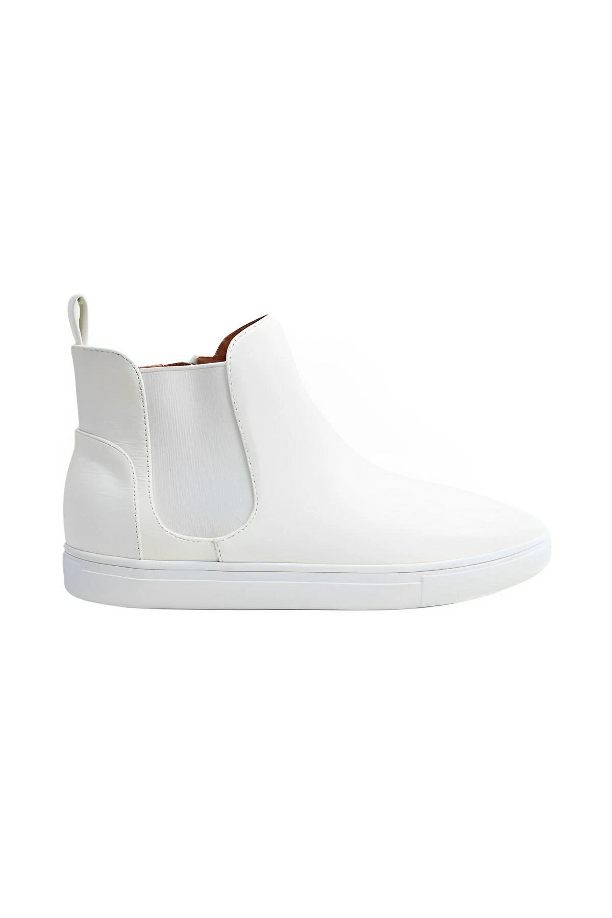 Faux Suede Elastic Side Panel Sneakers for Casual Wear - AMVIM