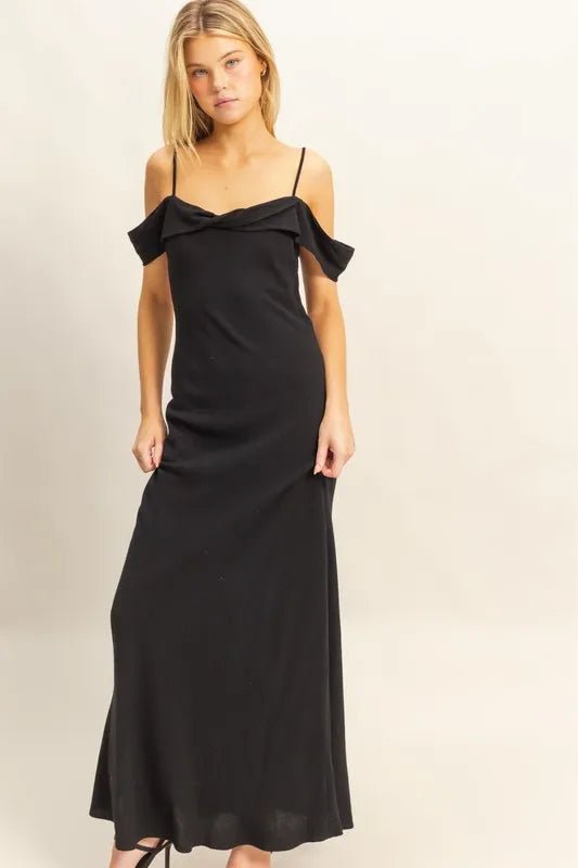 Flattering Fit Cami Maxi Dress for Elegant Summer Outings - AMVIM
