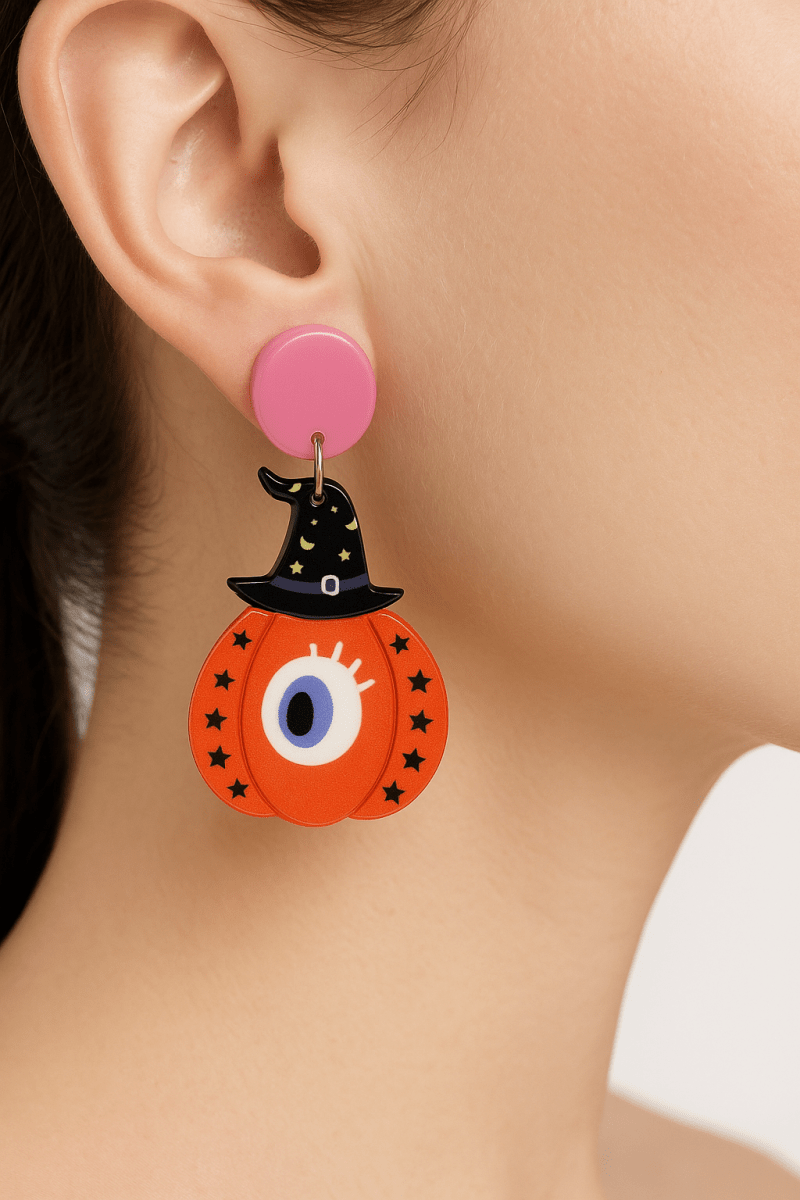 Halloween Bewitched Pumpkin Earrings - AMVIM