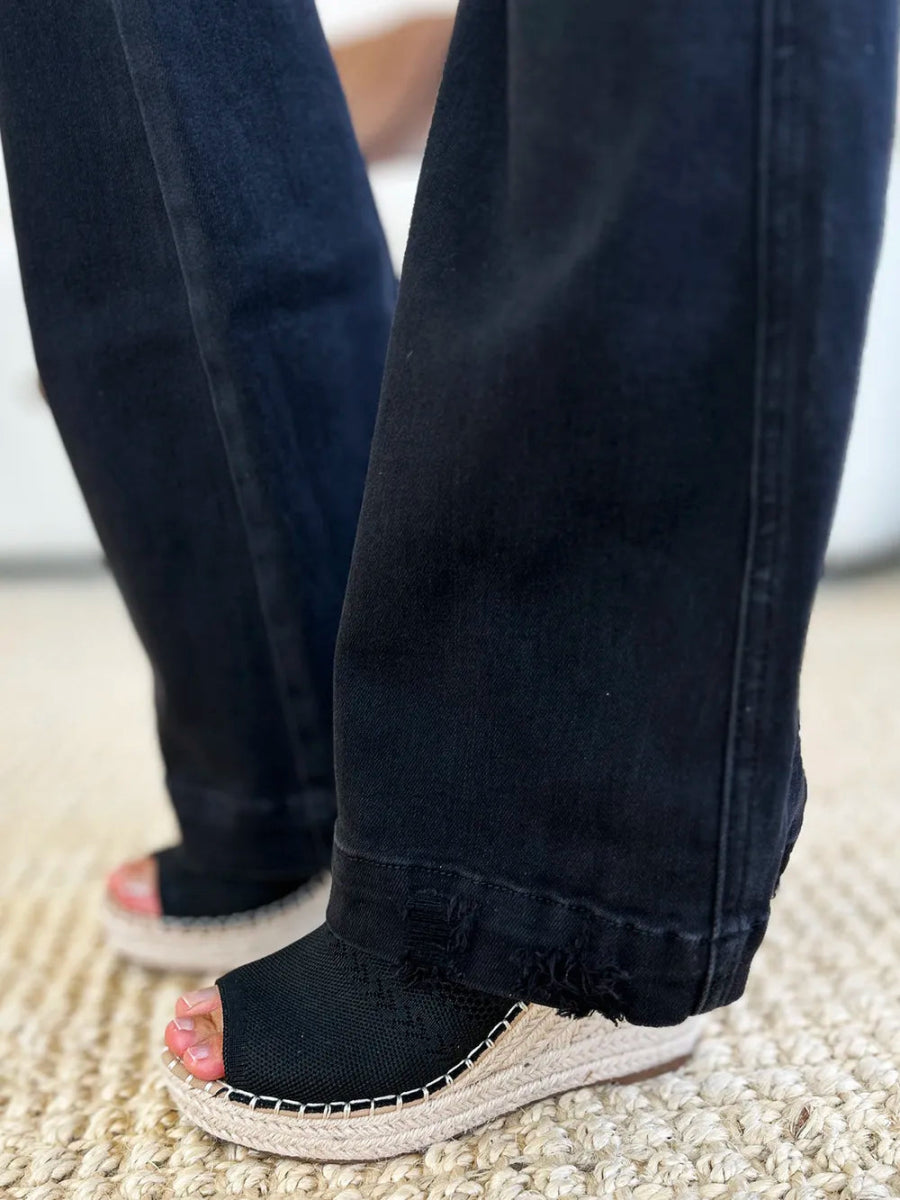 High Waist Distressed Flare Jeans for Women – Trendy Fit - AMVIM