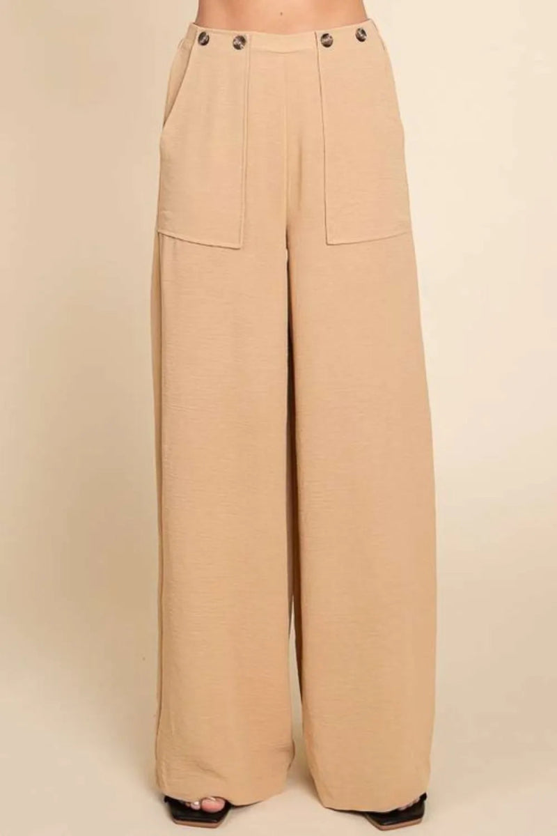 High Waist Wide Leg Cargo Pants for Women – Utility Fit - AMVIM