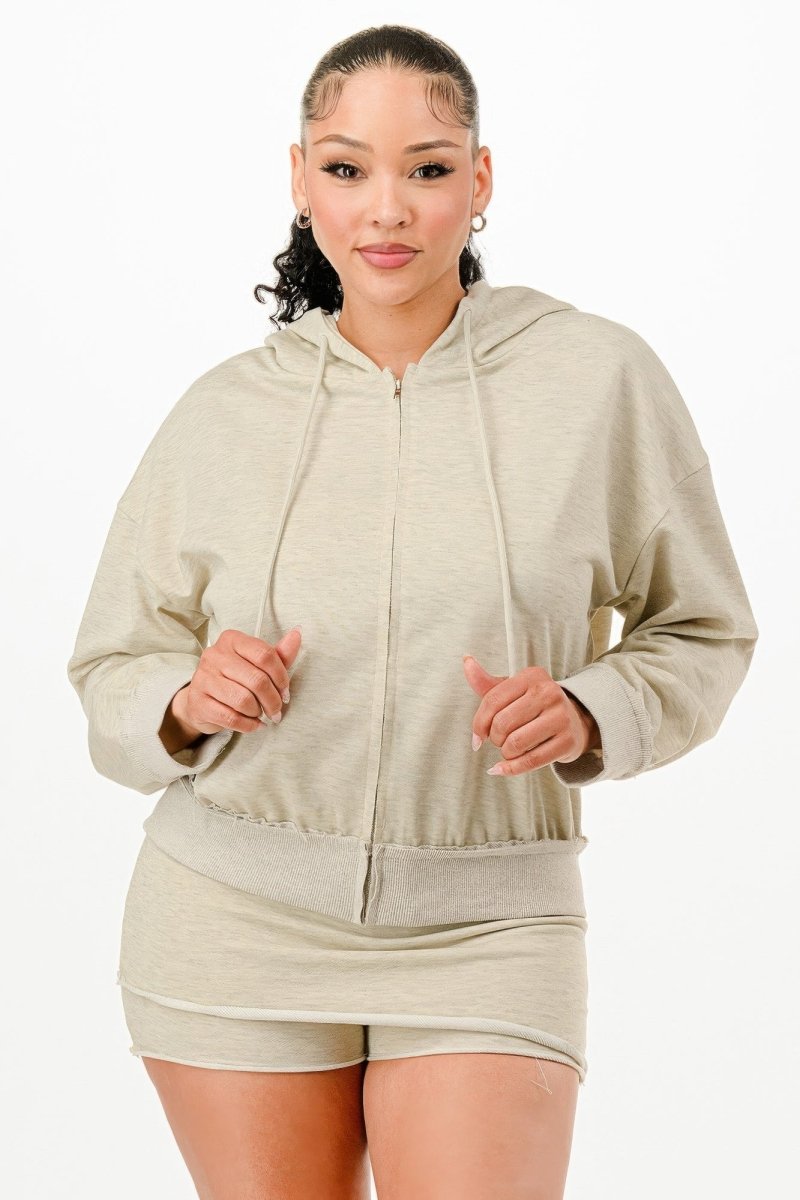 Jacket and Skort Matching Set Casual Two - Piece Outfit - AMVIM