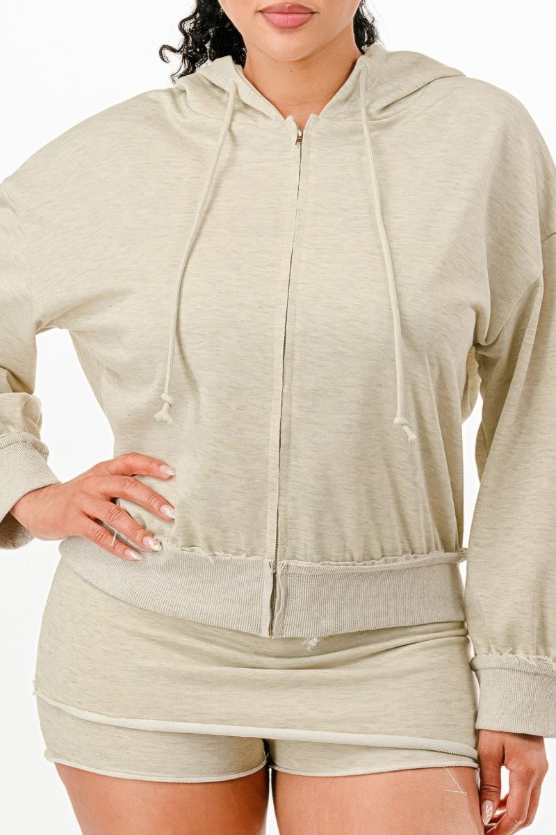 Jacket and Skort Matching Set Casual Two - Piece Outfit - AMVIM