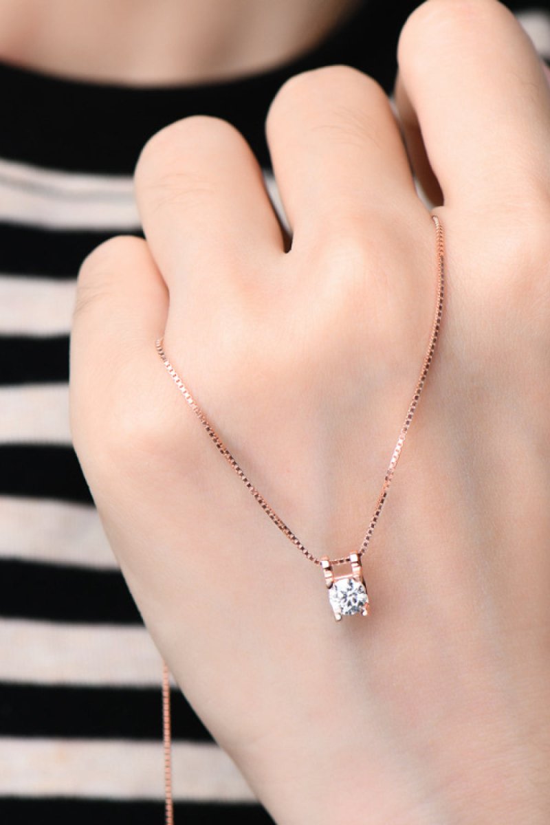 Moissanite 925 Sterling Silver Necklace - AMVIM