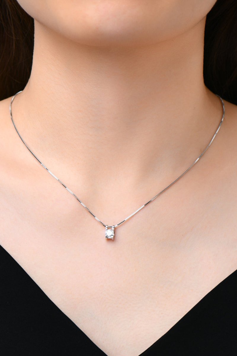 Moissanite 925 Sterling Silver Necklace - AMVIM