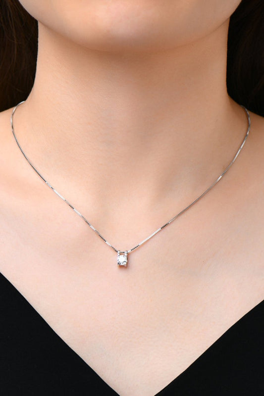Moissanite 925 Sterling Silver Necklace - AMVIM