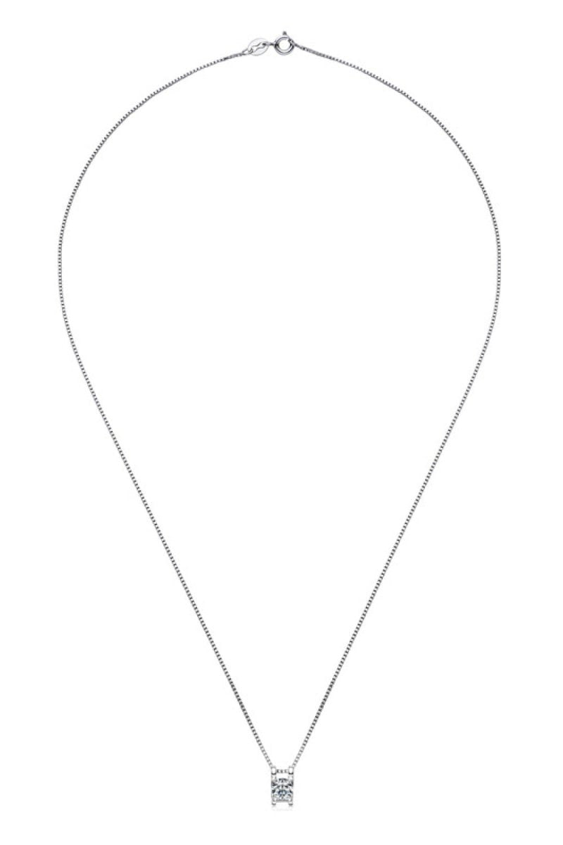 Moissanite 925 Sterling Silver Necklace - AMVIM