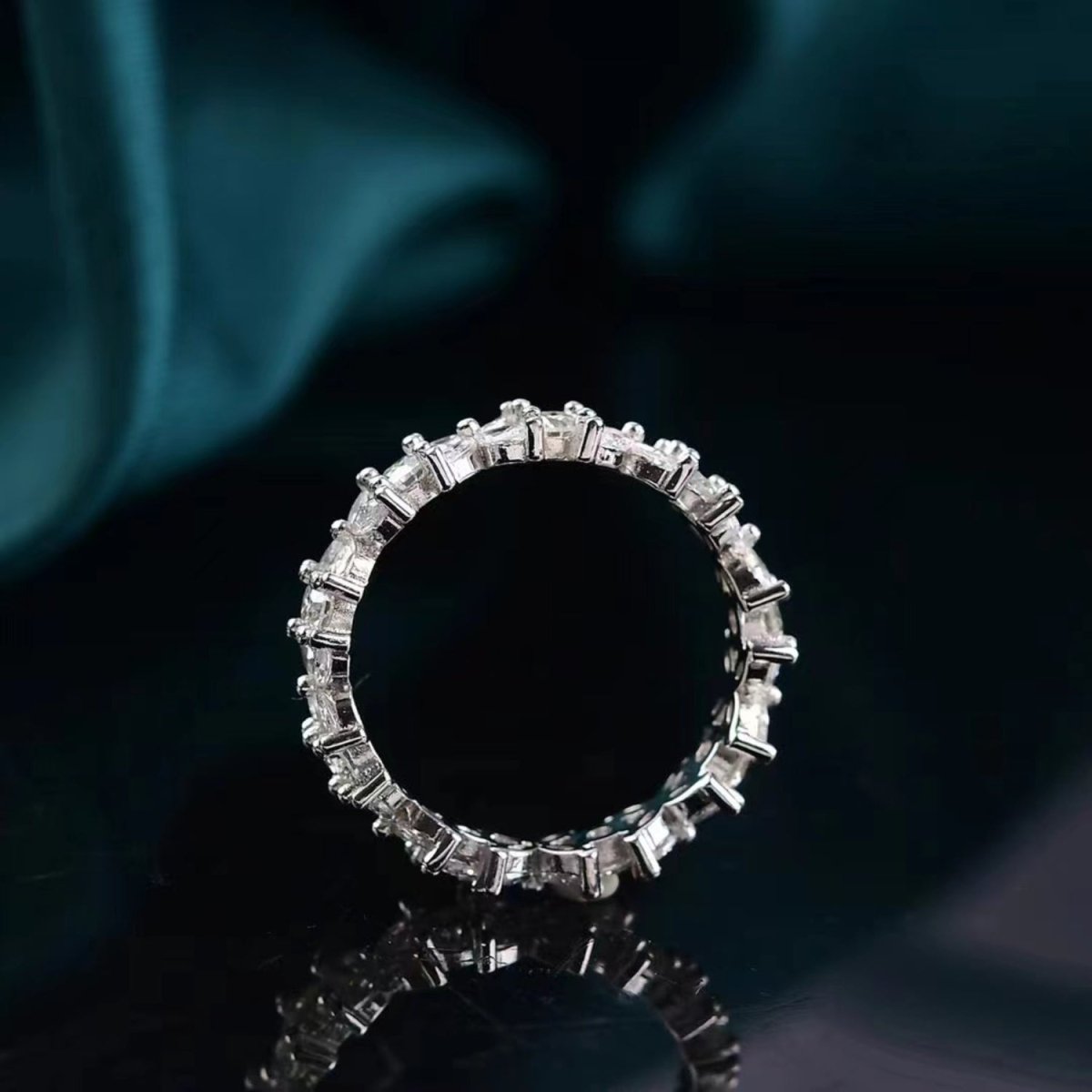 Moissanite 925 Sterling Silver Ring - AMVIM