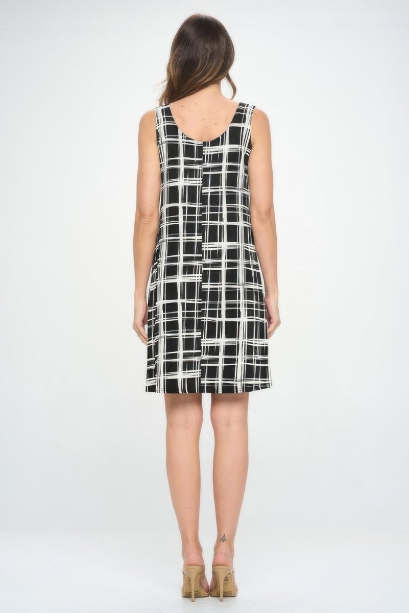Print Short Tank Dress - AMVIM