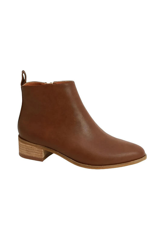 PU Leather Block Heel Boots for Women – Versatile Low Heel Design - AMVIM