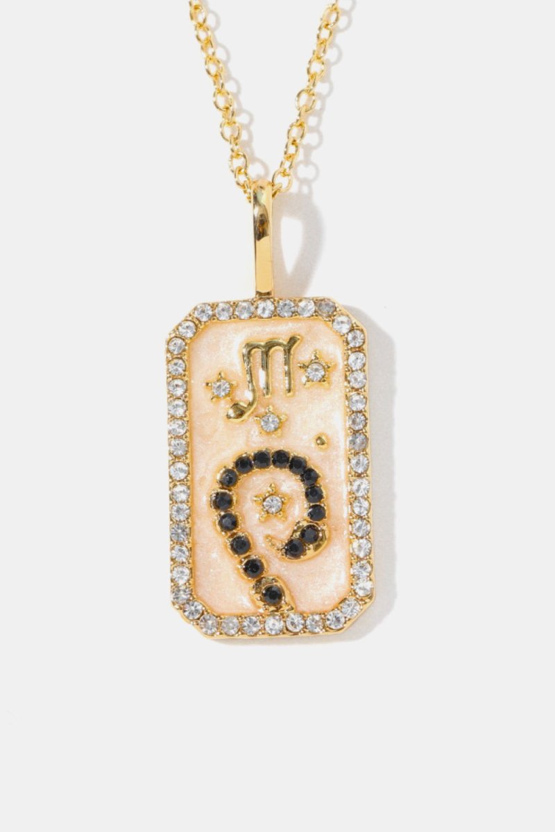Rhinestone Constellation Pendant Copper Necklace - AMVIM