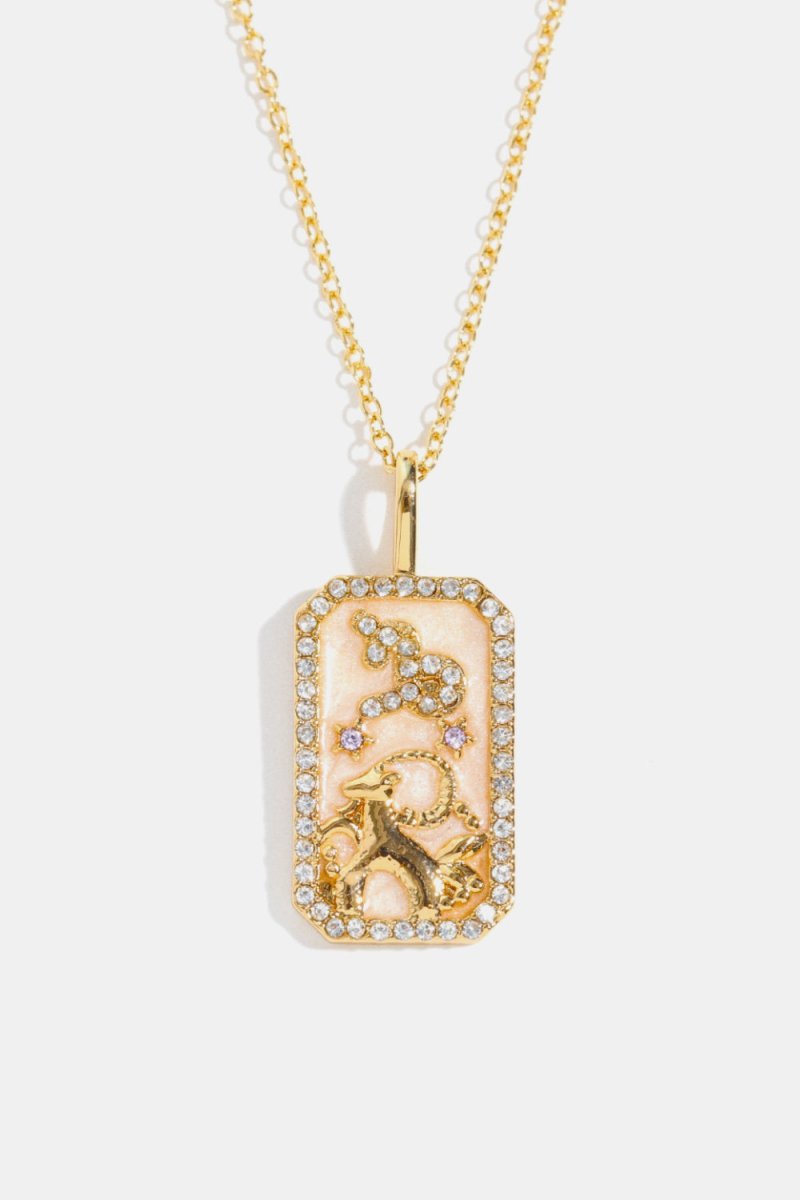Rhinestone Constellation Pendant Copper Necklace - AMVIM