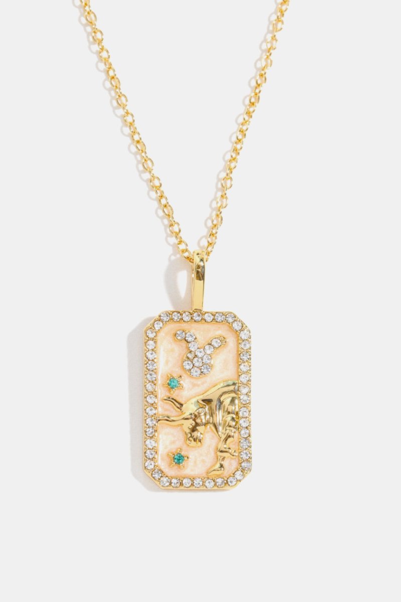 Rhinestone Constellation Pendant Copper Necklace - AMVIM
