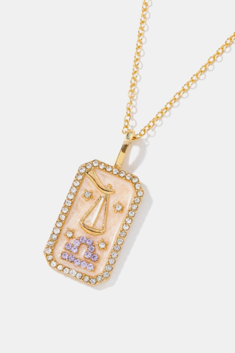 Rhinestone Constellation Pendant Copper Necklace - AMVIM