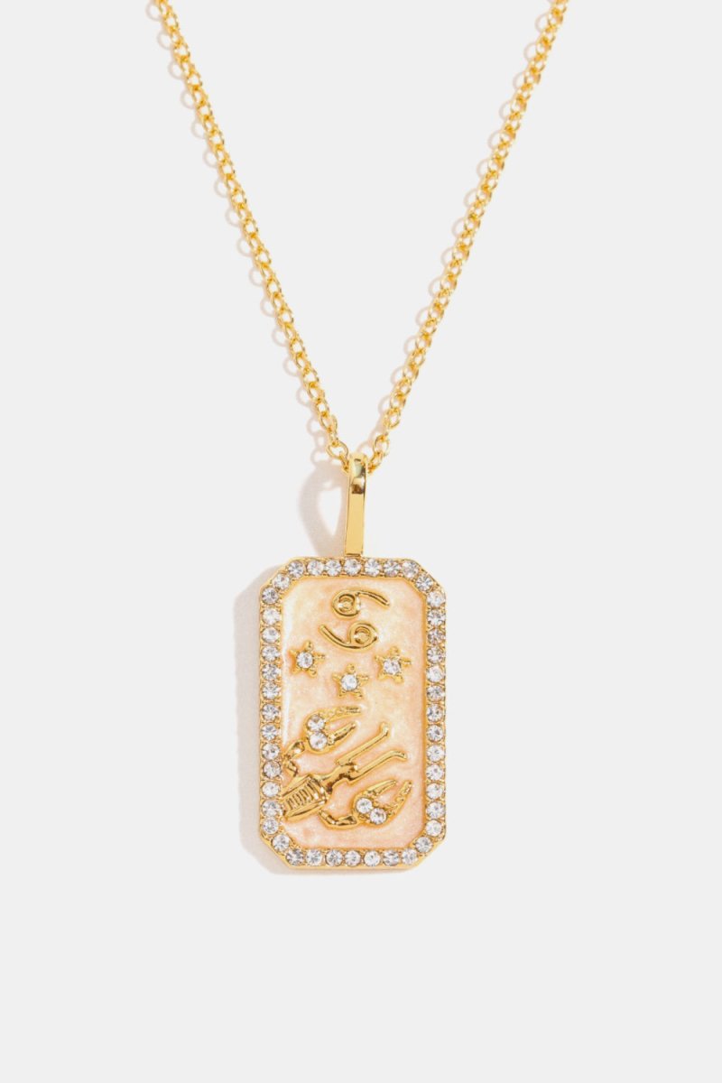 Rhinestone Constellation Pendant Copper Necklace - AMVIM