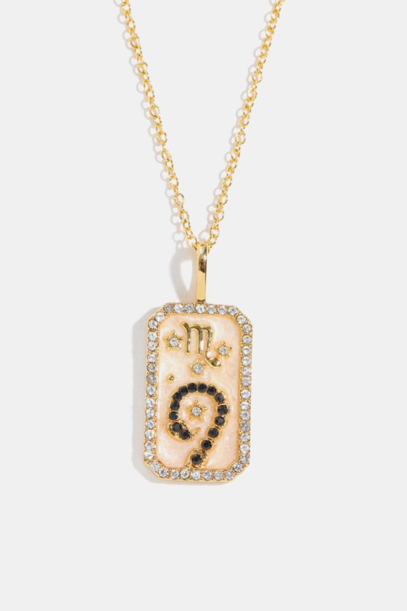 Rhinestone Constellation Pendant Copper Necklace - AMVIM