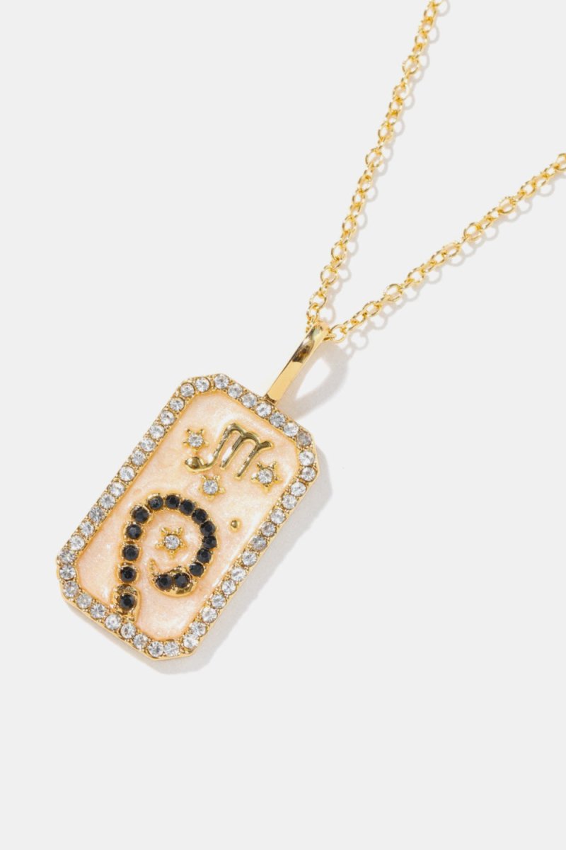 Rhinestone Constellation Pendant Copper Necklace - AMVIM