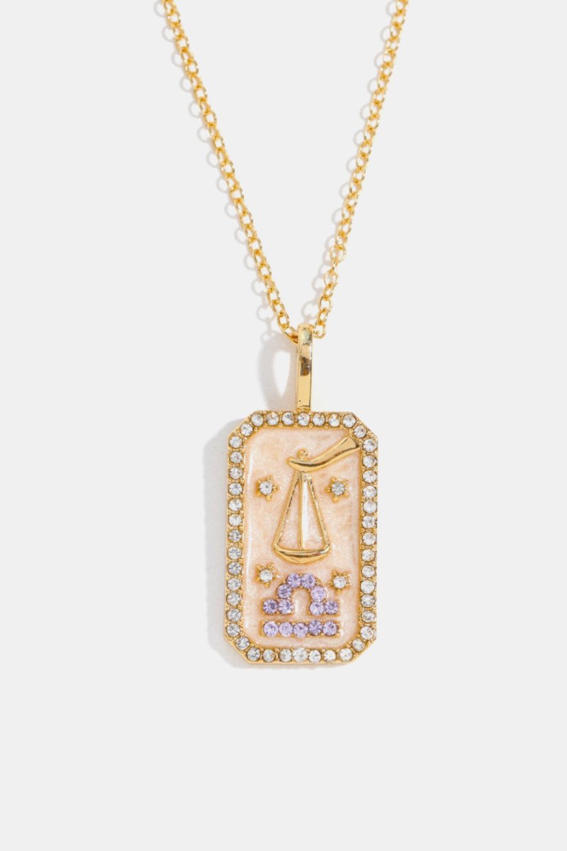 Rhinestone Constellation Pendant Copper Necklace - AMVIM