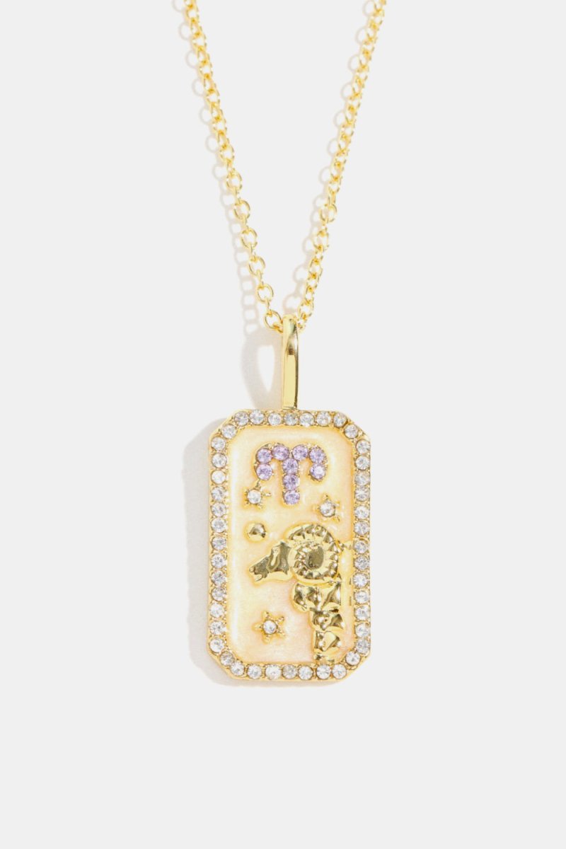 Rhinestone Constellation Pendant Copper Necklace - AMVIM