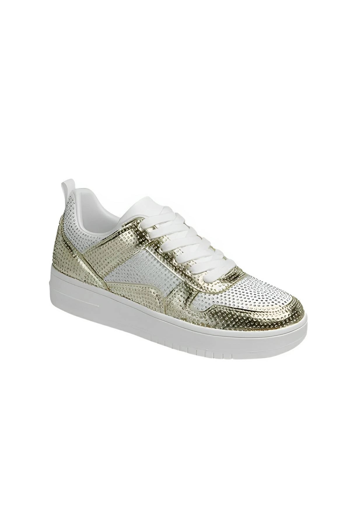 Rhinestone platform sneakers with flat cushioned sole - AMVIM