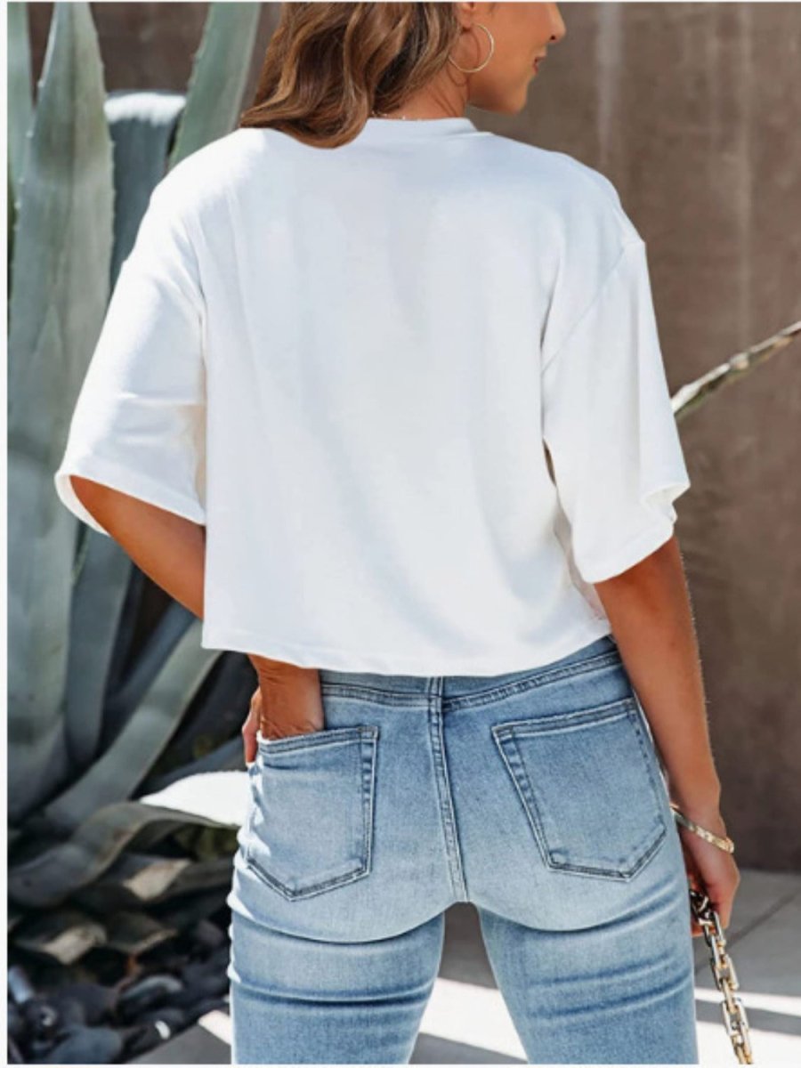 Round Neck Half Sleeve T - Shirt - AMVIM