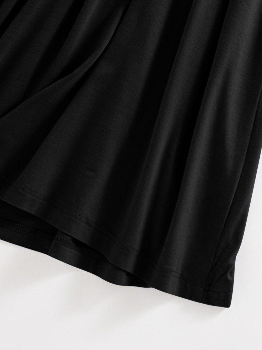 Scoop Neck Midi Cami Dress with Bra - AMVIM