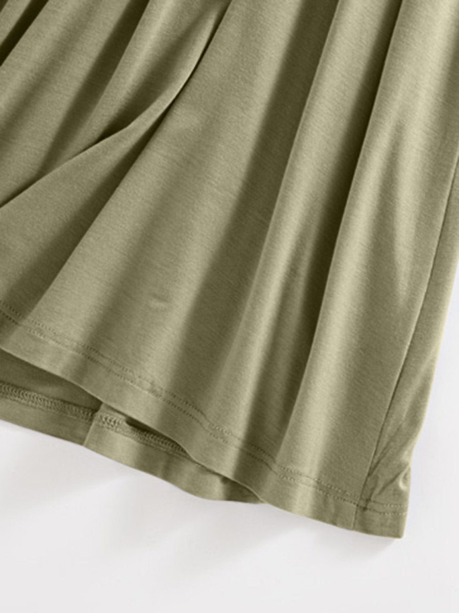 Scoop Neck Midi Cami Dress with Bra - AMVIM
