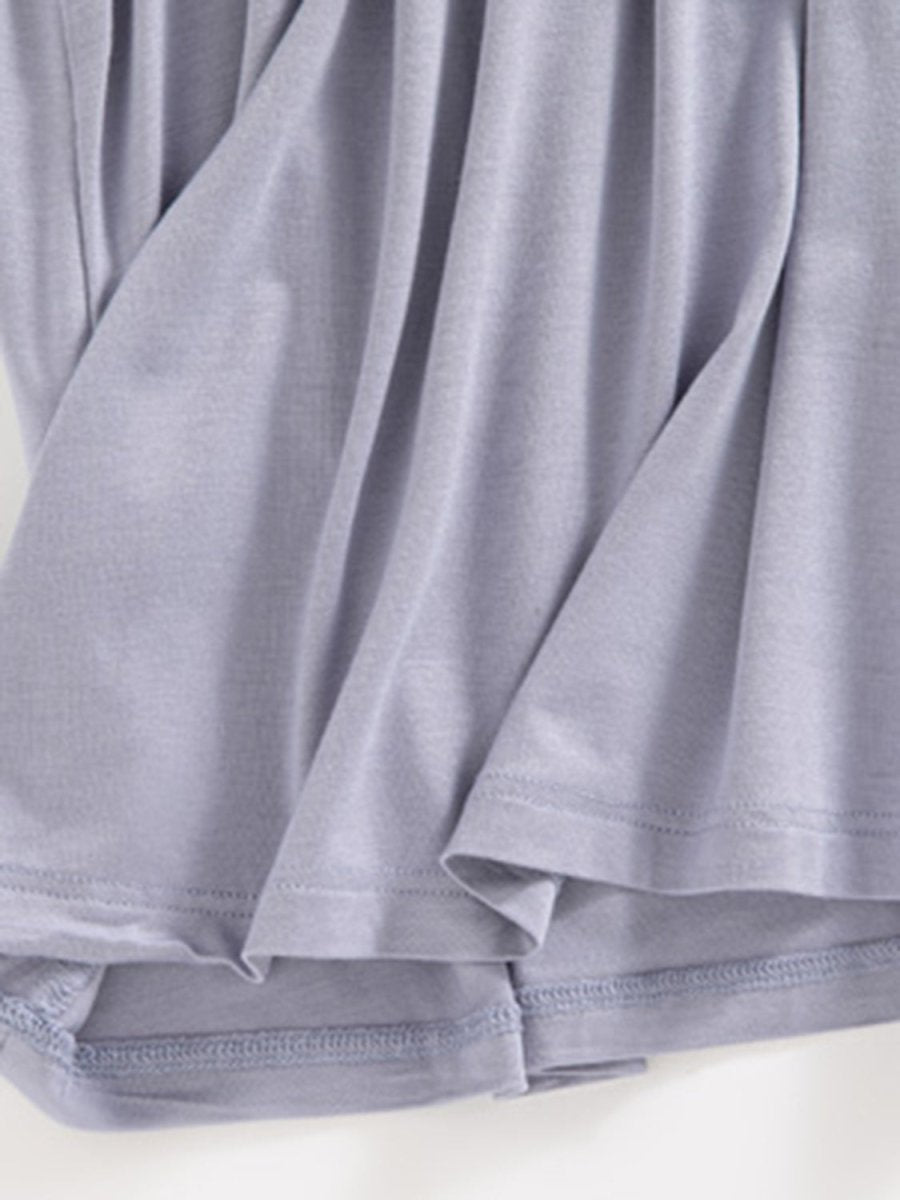 Scoop Neck Midi Cami Dress with Bra - AMVIM