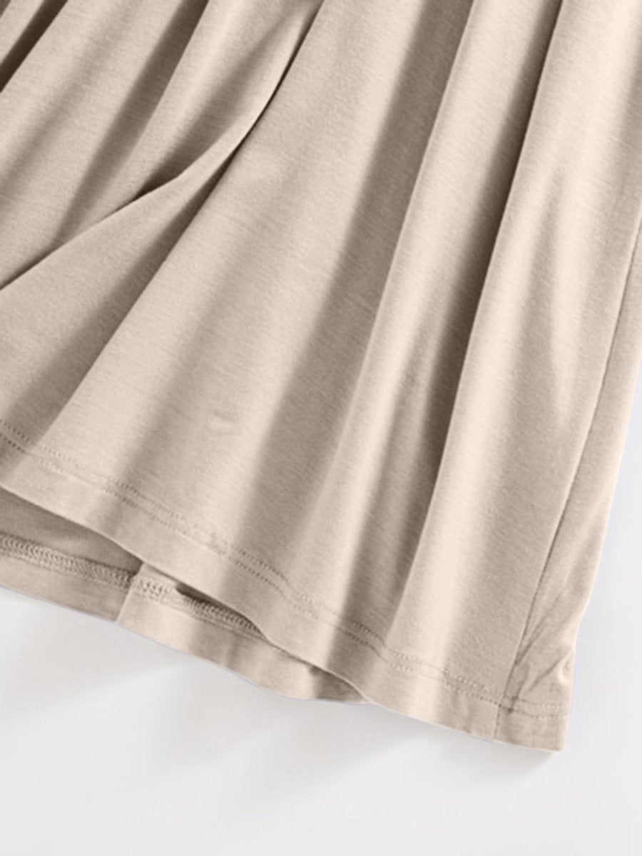 Scoop Neck Midi Cami Dress with Bra - AMVIM
