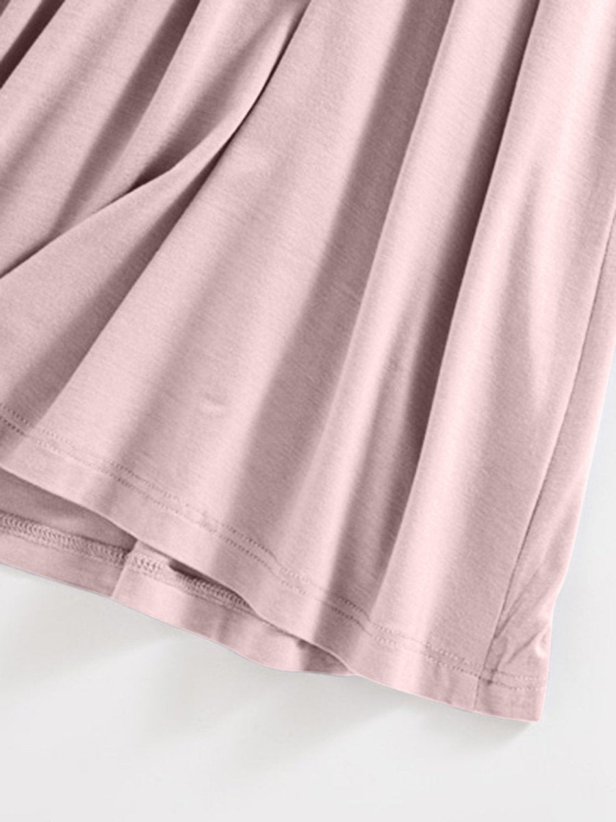 Scoop Neck Midi Cami Dress with Bra - AMVIM