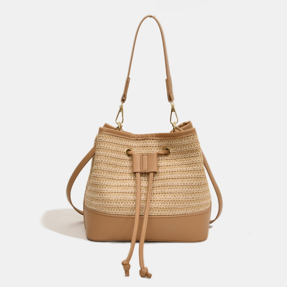 Straw Braided Shoulder Bag - AMVIM