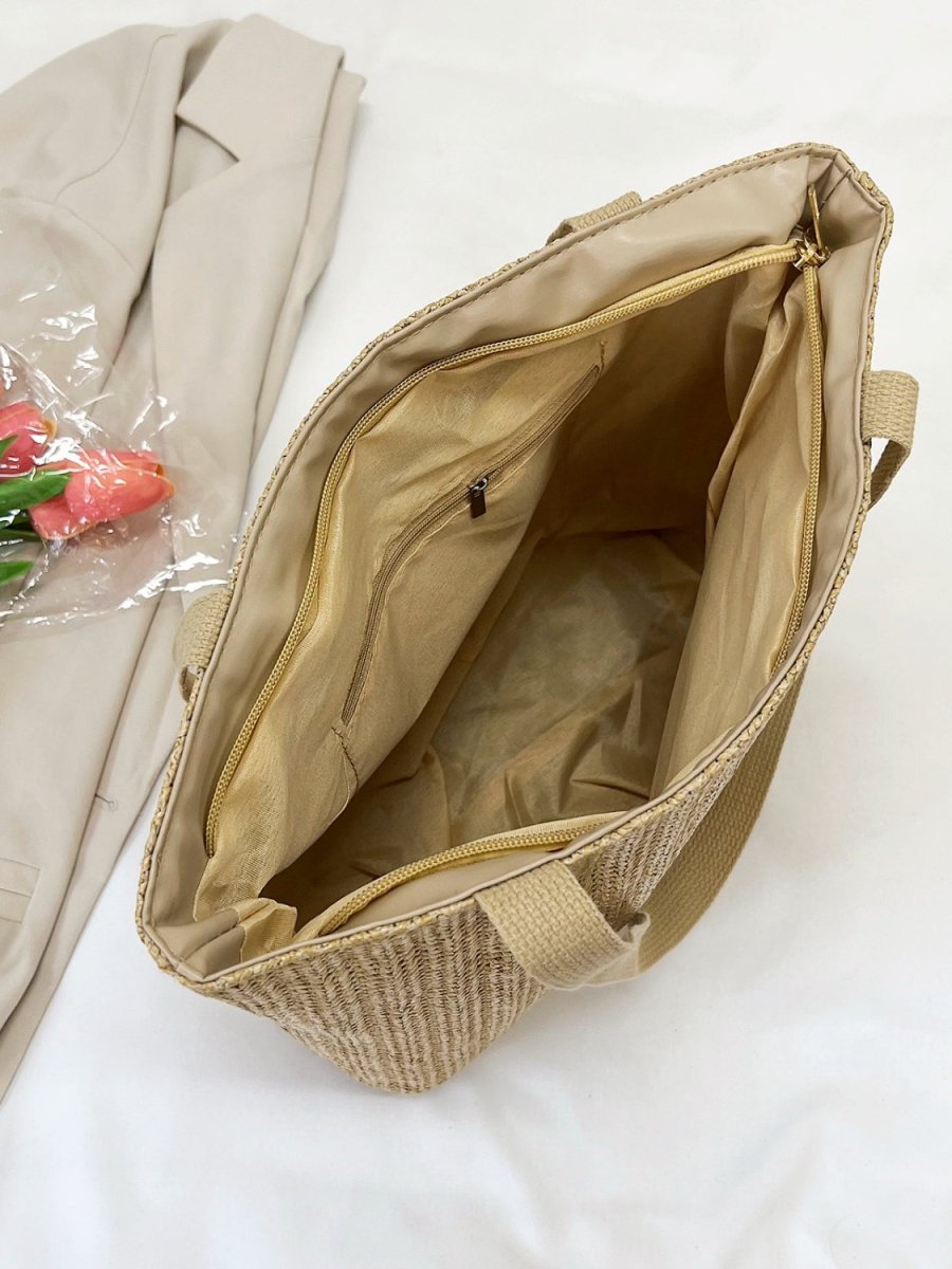 Straw Woven Tote Bag - AMVIM