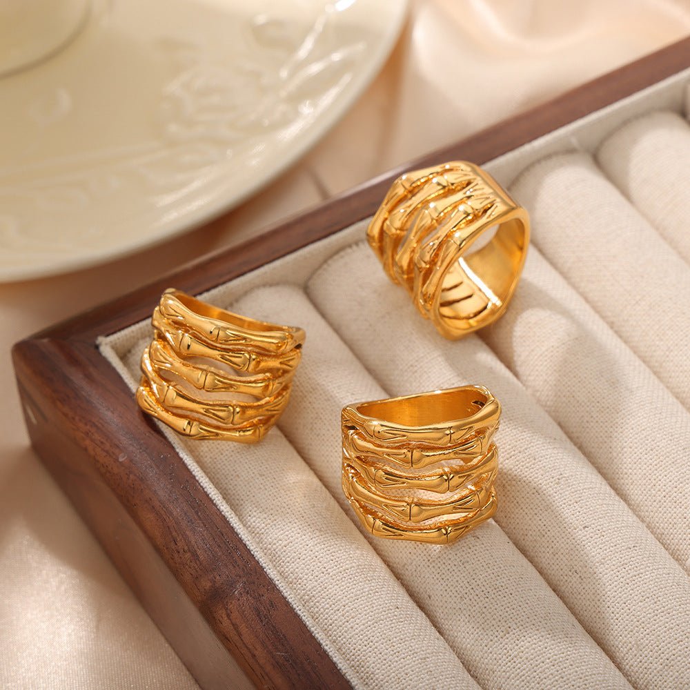 Titanium Steel Multi-Layered Ring - AMVIM