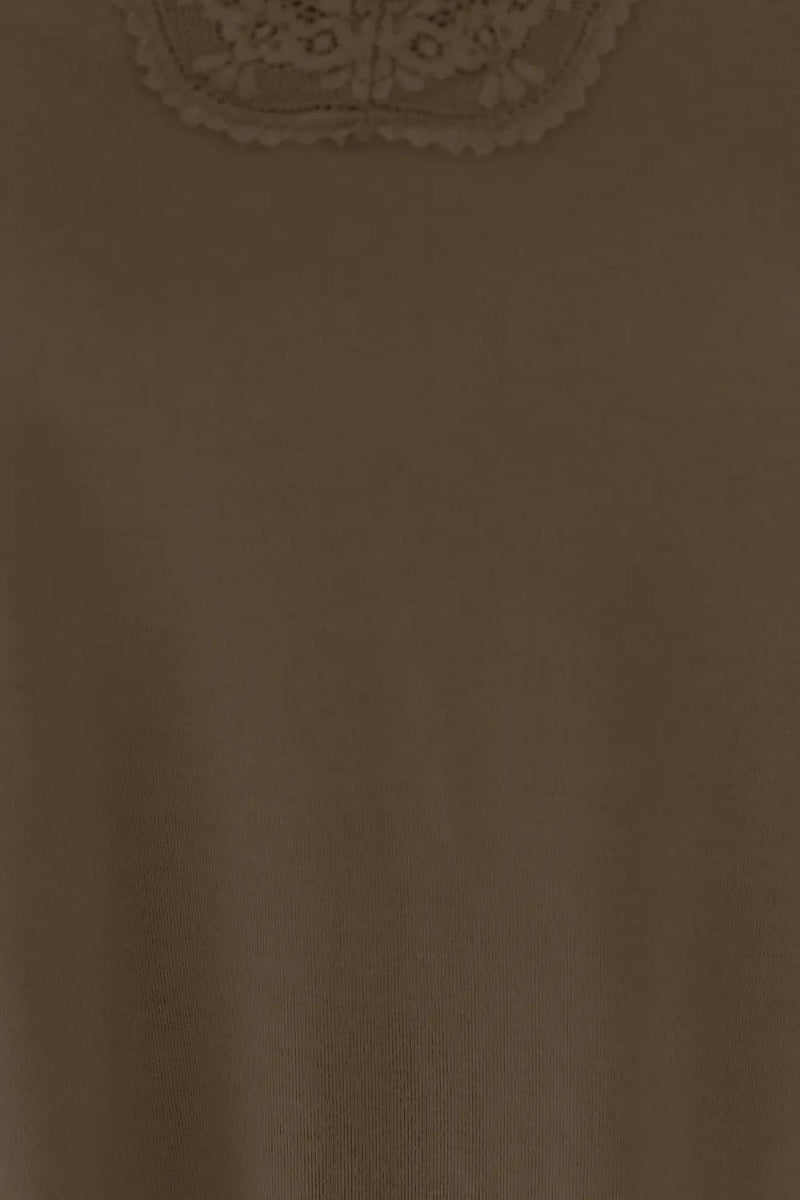 V - Neck Lace Trim Tank Top For Layered Everyday Wear - AMVIM