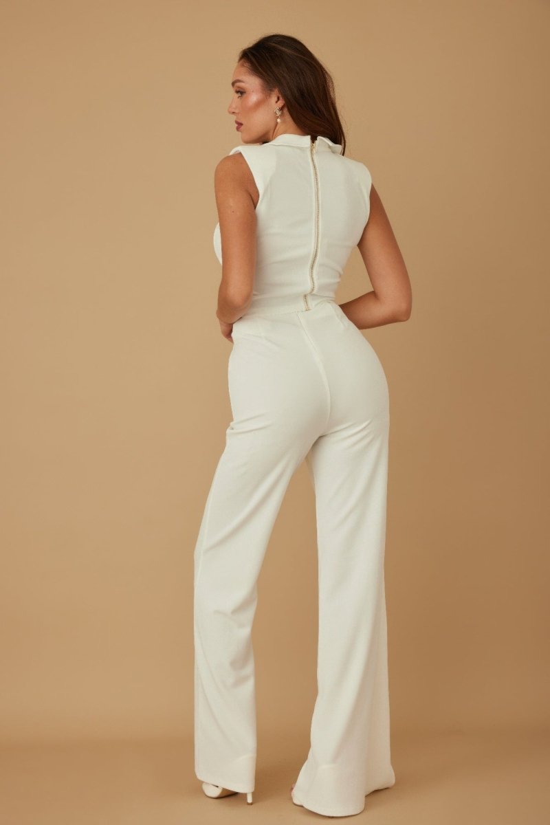 Vest Suit Set Black Tailored Crepe for Fall Work Events - AMVIM