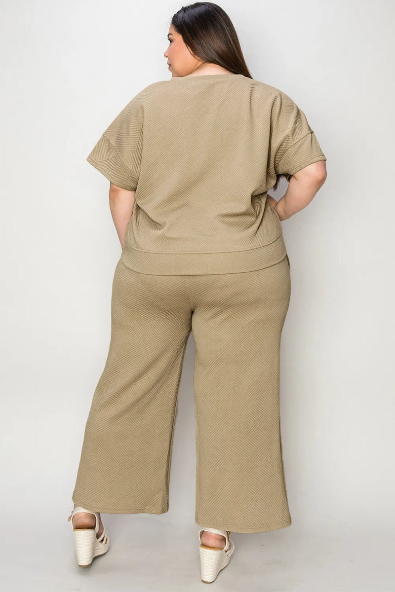 Women's Two - Piece Drawstring Lounge Set Outfit - AMVIM