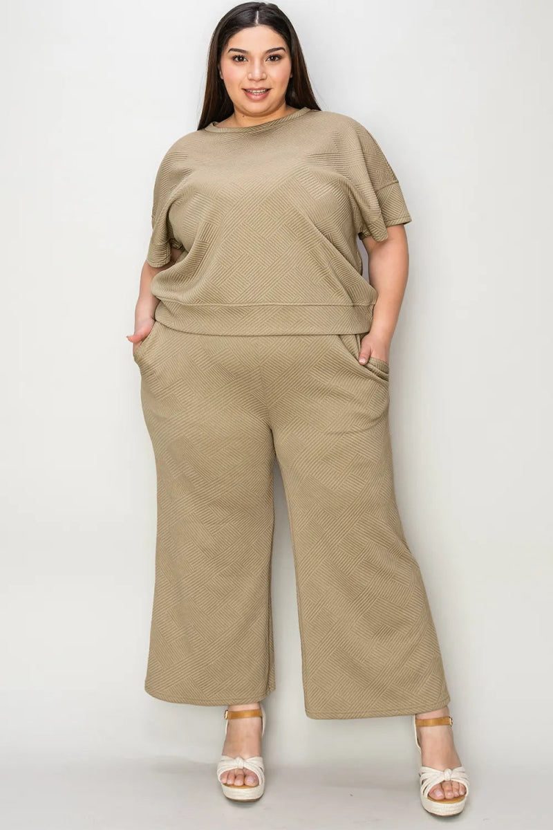 Women's Two - Piece Drawstring Lounge Set Outfit - AMVIM